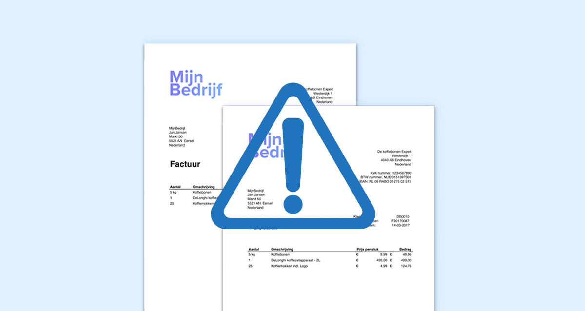 Zo herken je vervalste facturen of spookfacturen