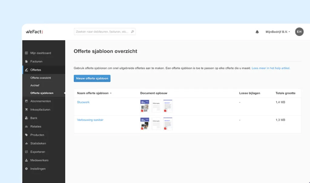 Kwartaalupdate Q1: offertesjablonen en verbeteringen mobiele app