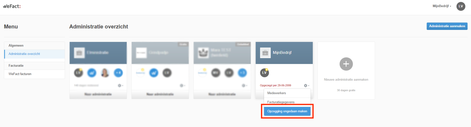 Opzegging ongedaan maken